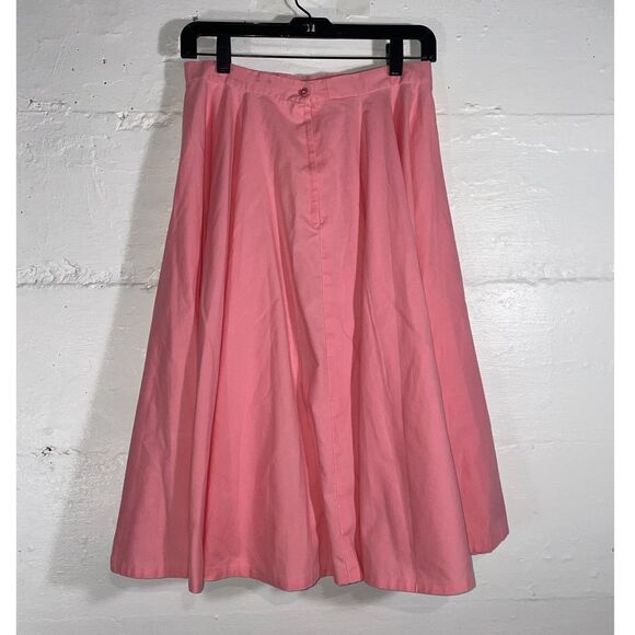 Vintage 1950s Style Pink Poodle Skirt Handmade Full Circle Rockabilly Size S - Picture 5 of 9